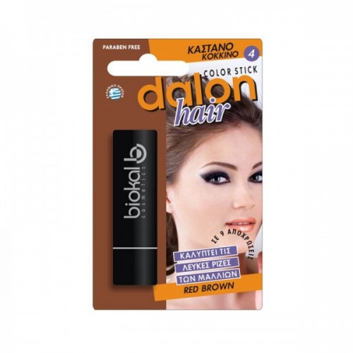 Dalon Color Hair Stick 4 Καστανό Κόκκινο 4.5gr